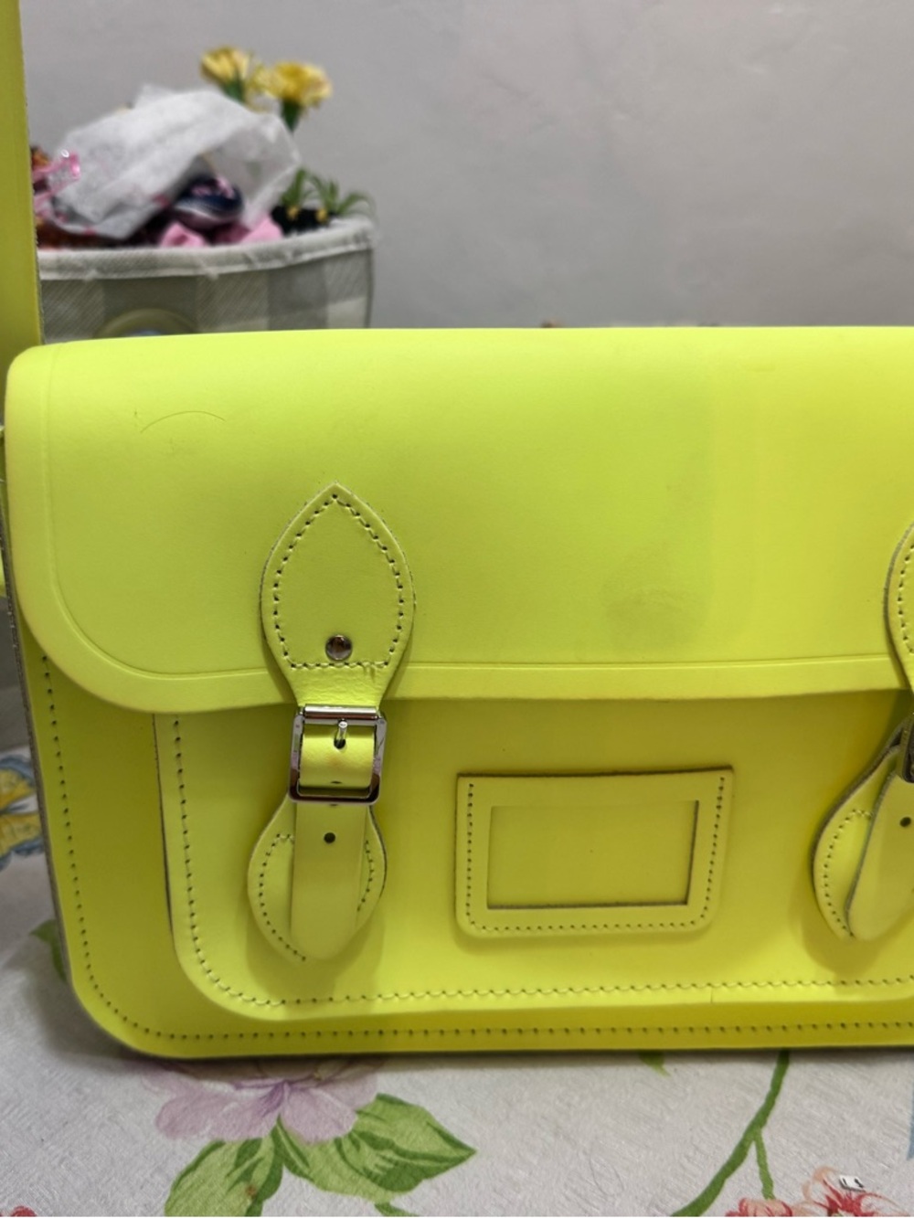 The Cambridge Satchel Company Neon Lime Satchel